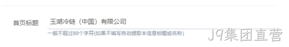 首页标题设置